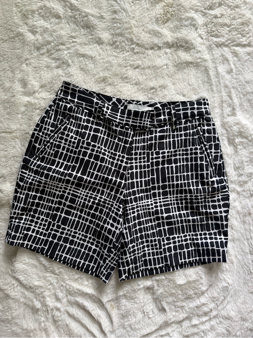 Lady Hagen Black and White Athletic Golf Shorts